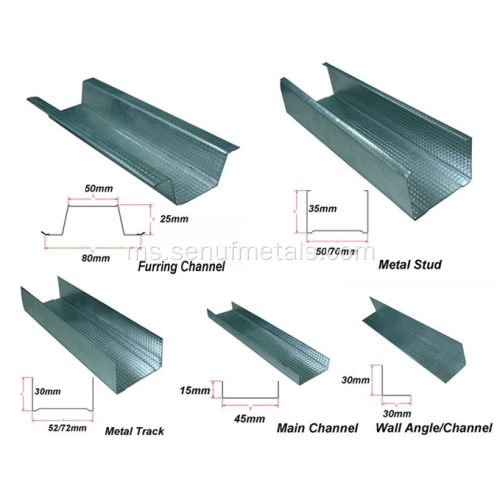 Profil Steel Keel Metal Roll Rolling Machine